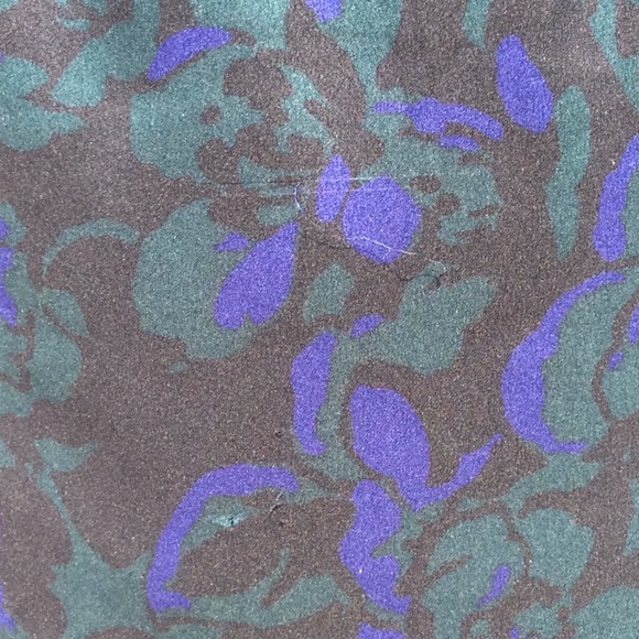 Pretty Black & Green Floral Flowy Dress by LOFT 6 - Picture 5 of 8